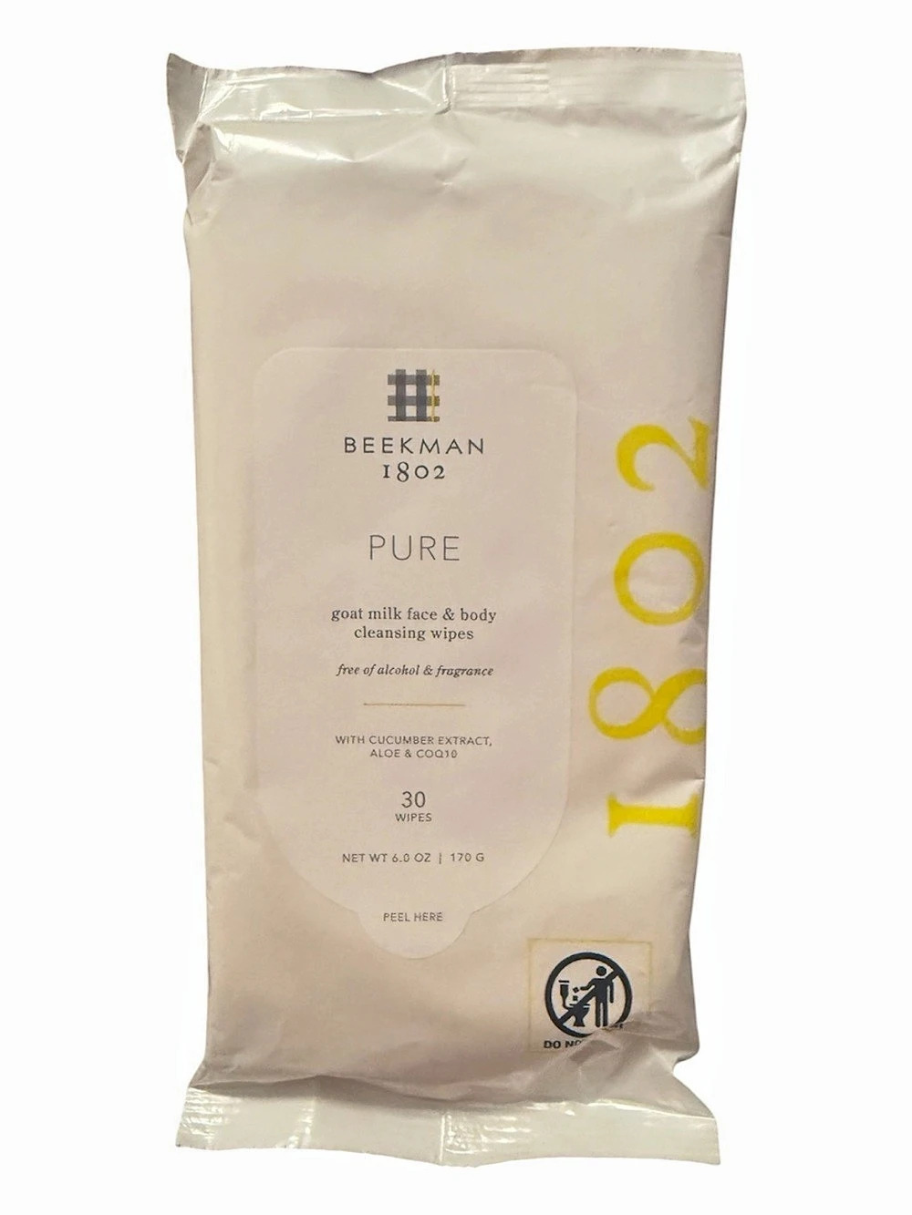 Beekman 1802 Pure Goat Milk Face & Body Cleansing Wipe Goat Milk Cleansing Wipes